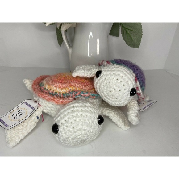 Simple Creations Siblings Turtles Decorative Stuffed Animal Crochet - Picture 3 of 3